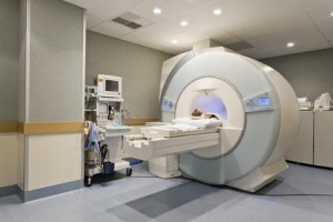 CT scanner with patient
